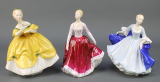 Three Royal Doulton figures - The Last Waltz HN2315 8 1/2", Dulcie HN2305 8" and Fiona HN2694 8" 