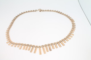 A 9ct yellow gold tassel necklace 12.9 grams