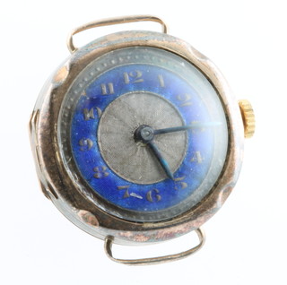A lady's 9ct yellow gold Rolex wristwatch with enamelled dial 