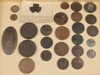 A quantity of 18th Century and later coins and tokens