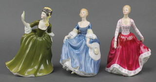 3 Royal Doulton figures - Fiona HN2694 7 1/2", Hilary HN2335 7 1/2" and Simone HN2378 7 1/2" 