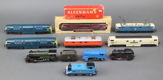 A Liliput model of The Western Enterprises double headed diesel locomotive boxed together with 3 others Western Enterprises and 2 Western Vanguard, Klein Bahn double headed locomotive boxed, model of a British Railways locomotive with associated tender and 3 tank engines  