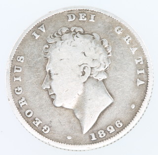 A George IV shilling 1826