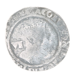 A James I sixpence 1610 