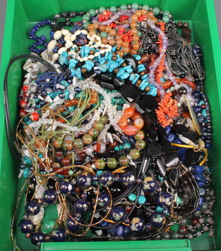 A quantity of bead necklaces and bracelets 