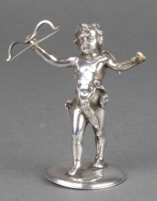 A Continental silver figure of an Angel 2 1/2", gross 100 grams 