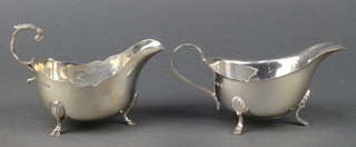 2 silver sauce boats Sheffield 1934 and Birmingham 1907 216 grams