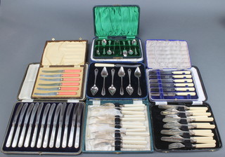 7 cased plated sets