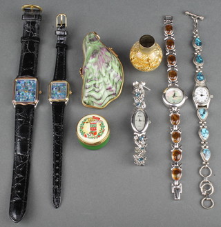A paste set dress watch and minor watches etc 