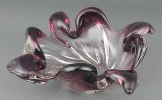 A Murano style whorl dish 7" 