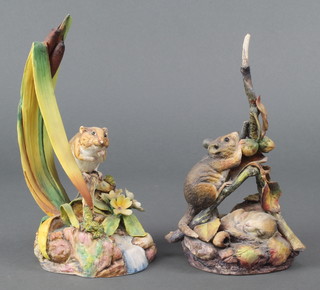 A Hereford Fine China group of a woodmouse 8", a ditto of a mouse 8"