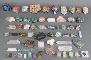 A collection of various geological specimens 