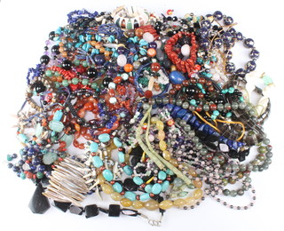 A quantity of bead necklaces and bracelets 