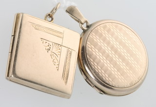 Two gilt lockets 