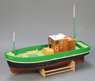 A painted wooden model of a boat "Marie Joseph" CC291537