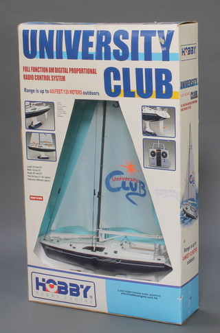 A University Club remote control 1-25 scale yacht by Hobby Engine 