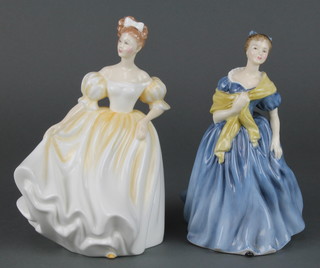 2 Royal Doulton figures - Adrienne HN2304 8" and Natalie HN3173 9" 