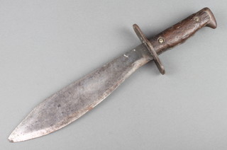 A First World War American combat Bolo knife, the 10" blade marked Plumb Phila 1918 US MOD 1917 