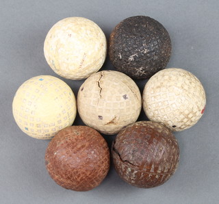 A Warwick vintage golf ball, 3 Spalding Pro-Flite golf balls and 3 other vintage golf balls