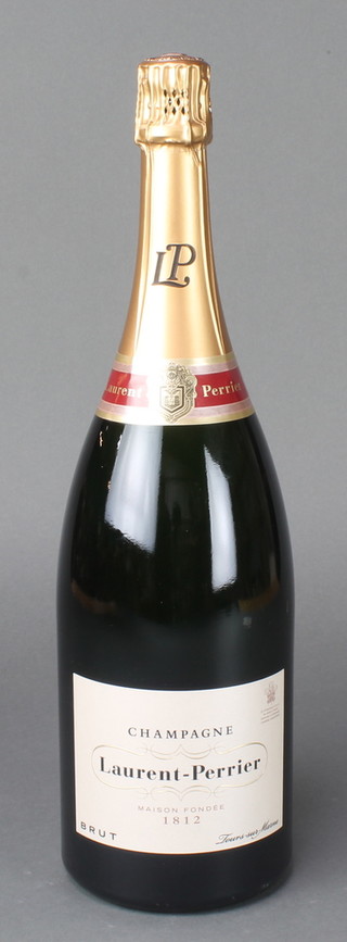 A Laurent-Perrier magnum of champagne
