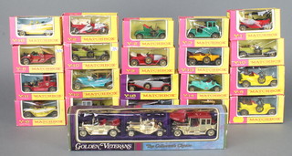 20 various Matchbox models of Yesteryear - Y1, Y2 (x3), Y3, Y5 (x2), Y6, Y7, Y8 (x2), Y10 (x2), Y11, Y12, Y13, Y14, Y15, Y16 (x2) together with 3 Gold Veteran's The Collectors Choice cars, all boxed 