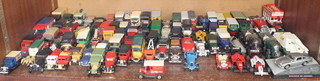 2 Scalextric slot car model Bentleys and approx. 70 other various model vehicles 
