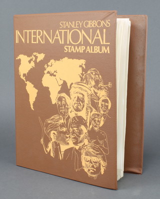 A Stanley Gibbons International stamp album 