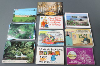 A quantity of coloured postcards etc
