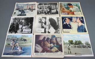 A collection of 1950's and later black and white and colour film lobby cards - Scott of the Antarctic, The Cruel Sea, The Last Sunset, Mad About Men, Checkpoint, The Gentle Gunmen, Companeros, Sodom and Gomorrha, Parisienne, Passionate Summer, Heroes of Telemark, Take My Life, The Perfect Woman, Tiger Bay, Sea Fury  