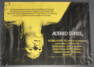 A collection of Science fiction British quad movie posters ( 30" x 40" ) including. Star Trek 2 ( The Wrath of Khan ), Altered States ( 2 ), Conquest of The Earth, The Black Hole, Close Encounters of The Third Kind ( Special Edition ), Max Max 2 ( x2 ), Conquest Of The Planet of The Apes and several Star Trek 2 promotion double crown (  20" x 30" ) posters