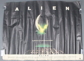 Alien (1979), original British quad movie poster designed by Philip Gips. 30"x40"