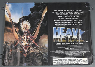 3 Heavy Metal ( 1981 ) British movie posters 2 quad ( 30" x 40" )  and 1 double crown ( 20" x 30" )