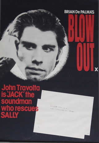 Blowout 1981, John Travolta - three British double crown movie posters