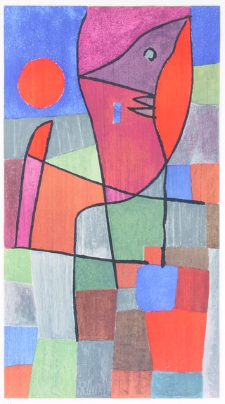 After P Klee, lithograph abstract study 15/200 20 1/2" x 11 1/2" 