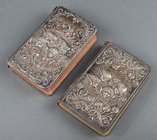 2 Edwardian silver mounted books of common prayer with Reynolds angels covers Birmingham 1903 