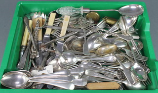 A quantity of silver plated cutlery 