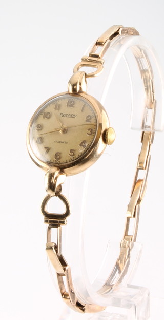 A lady's 9ct yellow gold Rotary wristwatch