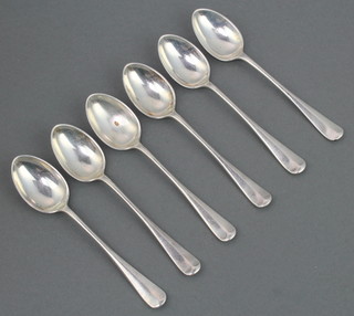 A set of 6 silver rat tail teaspoons Sheffield 1916, 96 grams