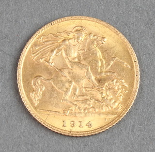 A half sovereign 1914 
