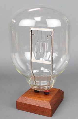 A Phillips Type 13144P 230V 5000 watt light bulb marked Government property, reputedly used to light Nelson's column 14" 
