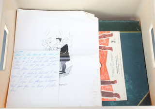 A scrap book relating to Danny Kaye including press clippings, tickets etc and a small quantity of ephemera