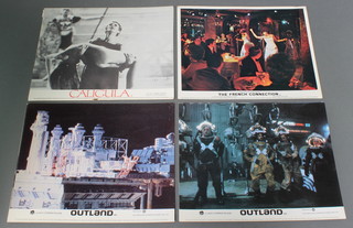 Lobby Cards. 8 for Outlander, 8 for Caligula and 8 for French Connection
