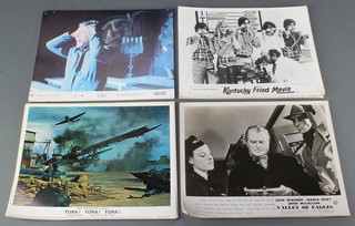Lobby Cards 8 for The Legend Of Hell House, 6 for Kentucky Fried Movie, 6 for Valley Of Eagles, 8 for Tora Tora Tora