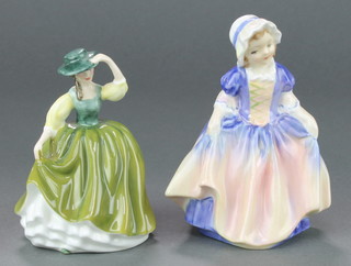 2 Royal Doulton figures Buttercup HN3268 4" and Dinky Do HN1678 4 1/2" 