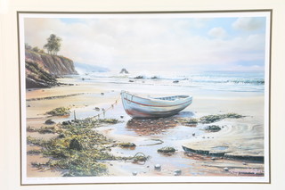 Raymond Sipos, print, signed in pencil "Waiting for the new Tide" 24" x 17" 
