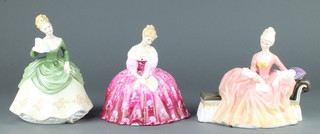 3 Royal Doulton figures - Reverie HN2306 7 1/2", Soiree HN2312 8" and Victoria HN2471 7" 