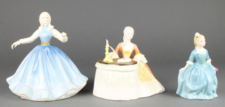 3 Royal Doulton figures - Meditation HN2330 6", Jennifer HN2932 7 1/2" and A Child From Williamsburg HN2514 5" 