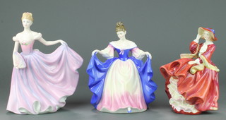 3 Royal Doulton figures - Sara  HN3308 8", Top O'The Hill HN1834 8" and Rachel HN3976 9"  