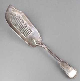 A William IV pierced  silver fish server, London 1832, 158 grams 