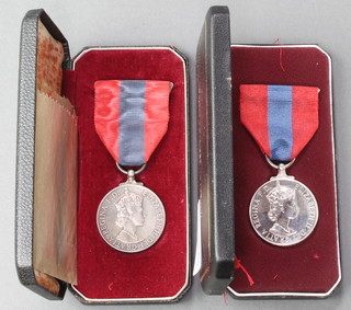 2 Imperial Service medals to Francis William George Lines and Francis Edward Lines, cased